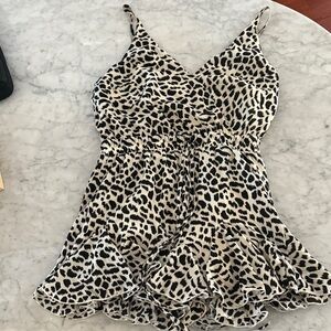 Citylux Black and White Leopard Romper
